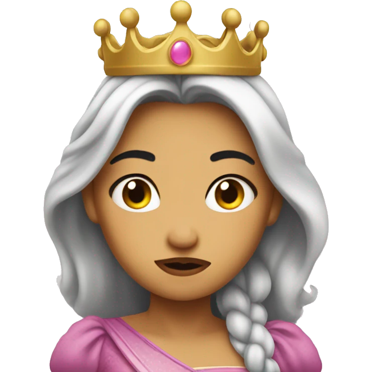 Princess pouting emoji  emoji
