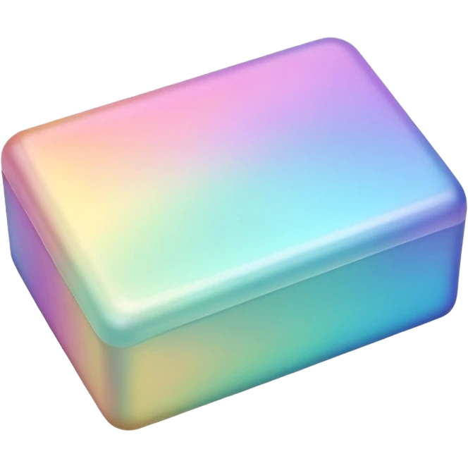 Colorful shiny Pastel soap emoji