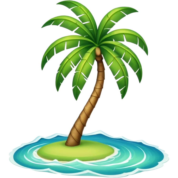 palm and sea emoji