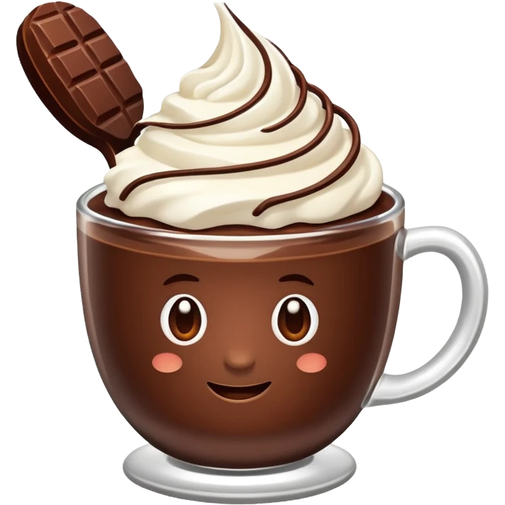 Cacao with whipping cream  emoji