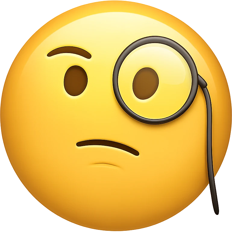 face with monocle emoji emoji