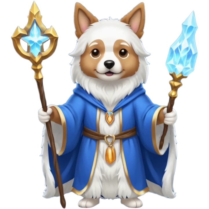 Dog wizard emoji