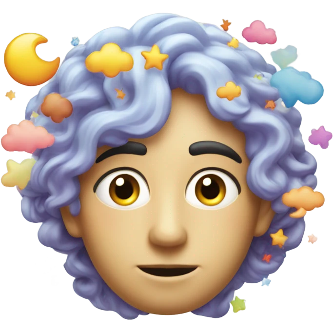 Head with a dream bubble emoji