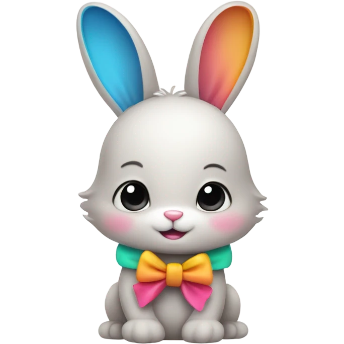Bunny wearing bow emoji