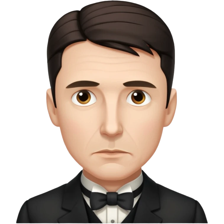 Nikolai Tesla, pensive emoji