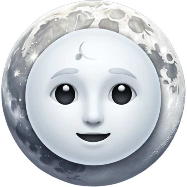 White moon emoji