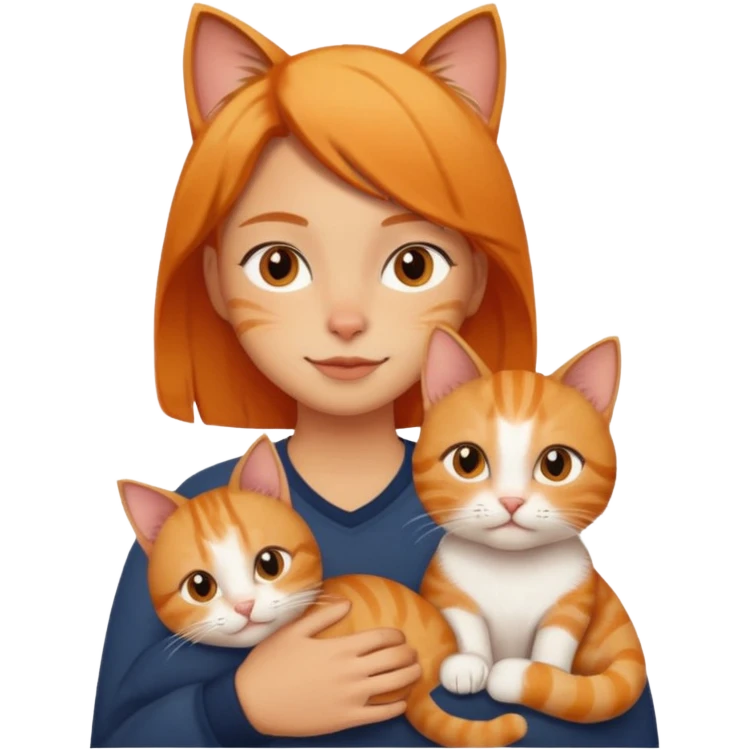 person with cat on shoulder  emoji