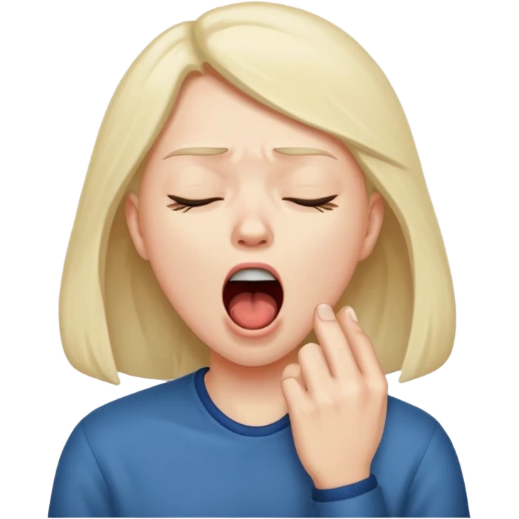 mad and yawning emoji