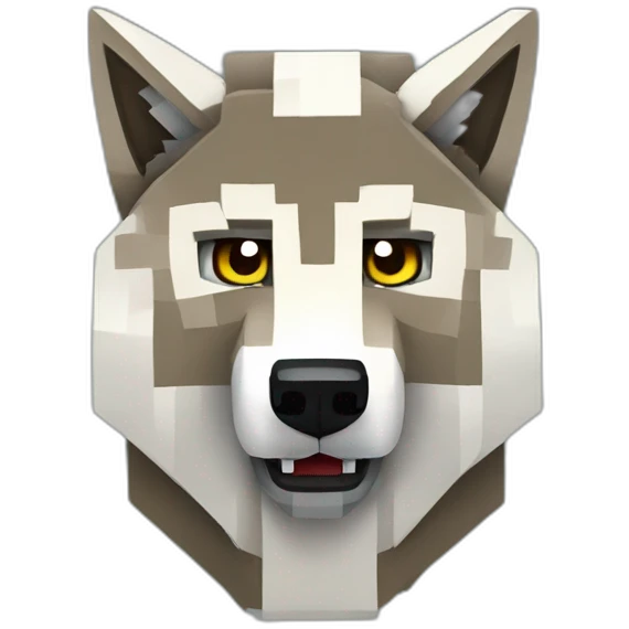 Minecraft wolf emoji