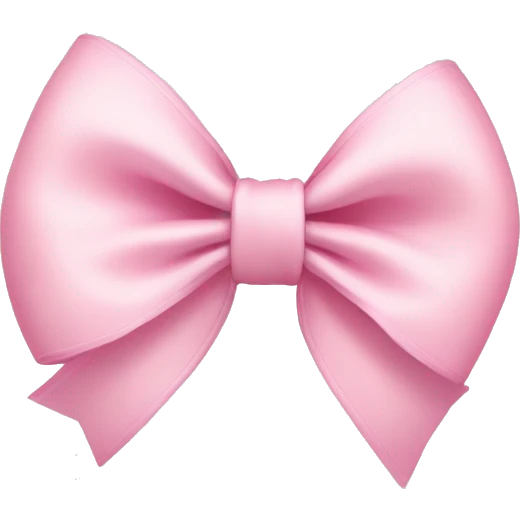 Light pink bows emoji