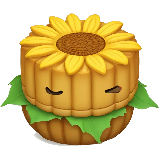 sunflower mooncake  emoji