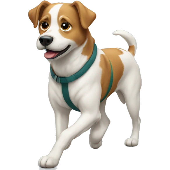walking dog in winter emoji