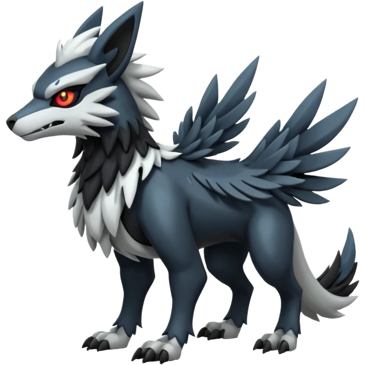 Mightyena-Silvally-Fakémon-hybrid-creature (full body)  emoji