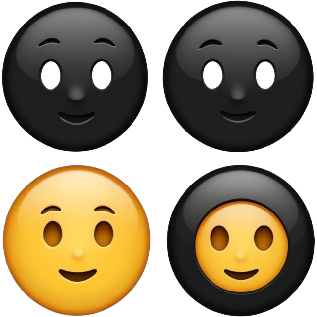 Make to round circles and one long line emoji