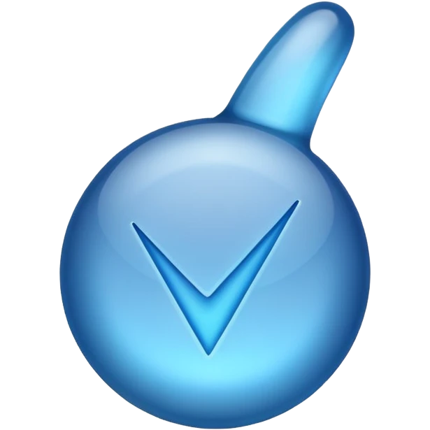 Blue tick emoji