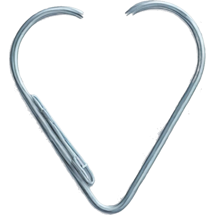 paper clip heart emoji