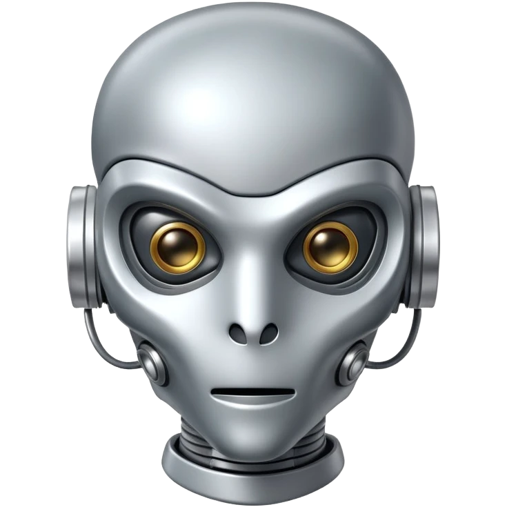 robot alien wearing medical mask emoji