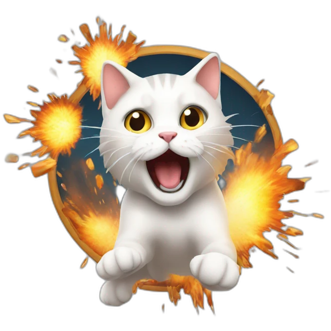exploding kitten emoji