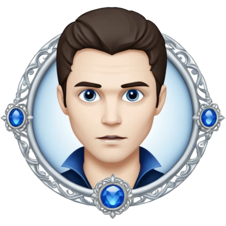 The vampire diaries Stefan blue ring emoji