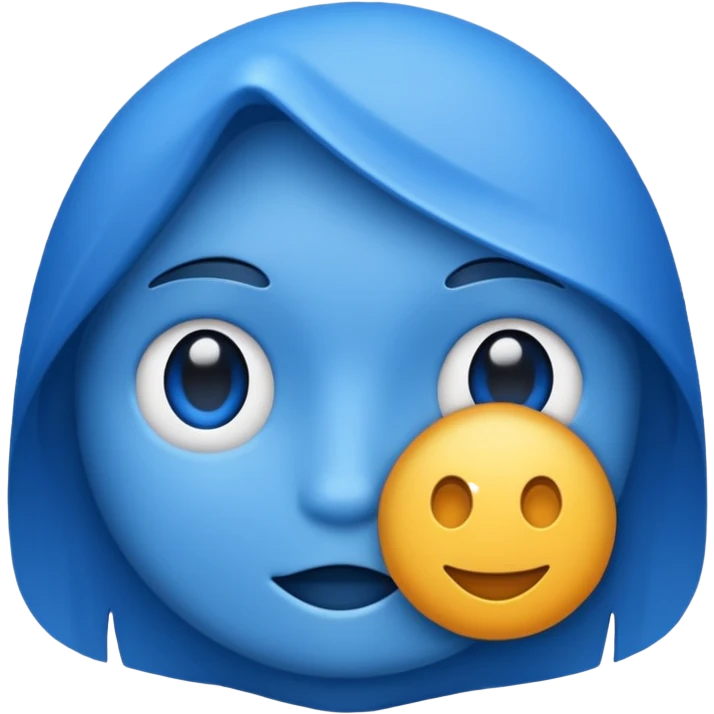 blue 100% emoji