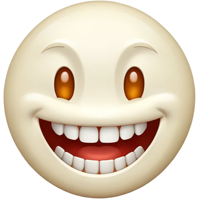 Smile face with a loose teeth  emoji