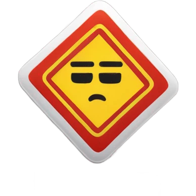 “Don’t crash out” sign emoji