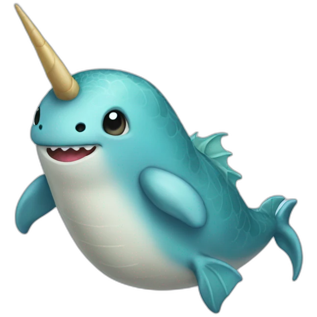Dragon-Narwhal emoji