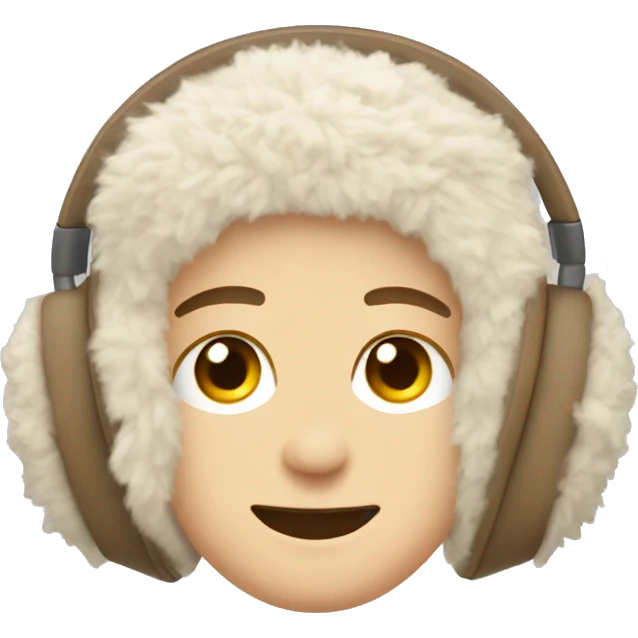 beige sherpa earmuffs emoji