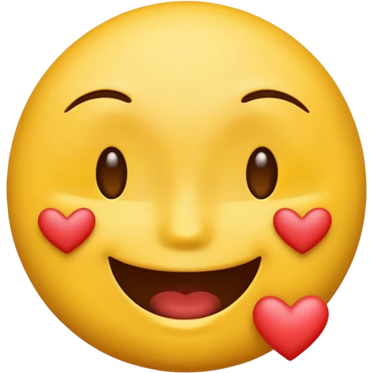 Emoji with kisses marks on face emoji