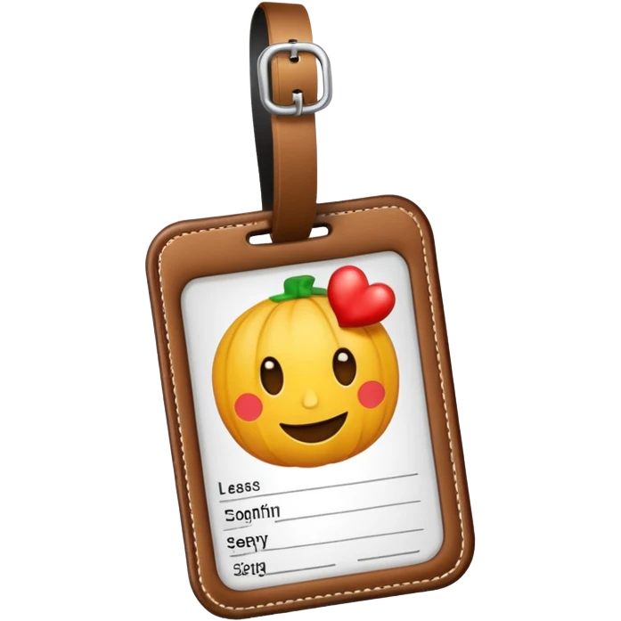luggage tag emoji