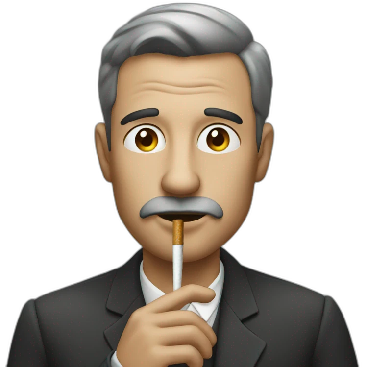 man smoking emoji
