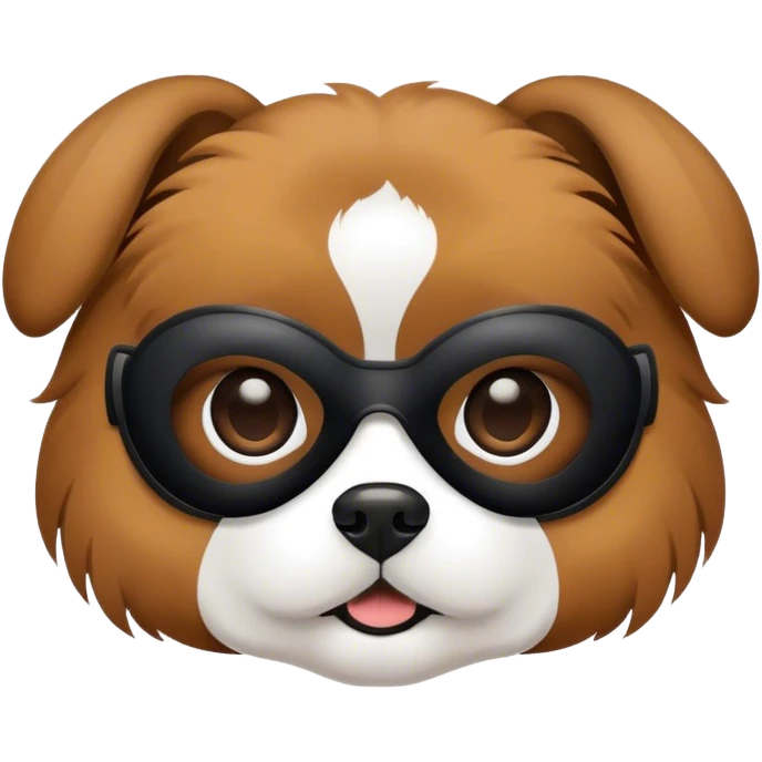 dog with eye mask emoji