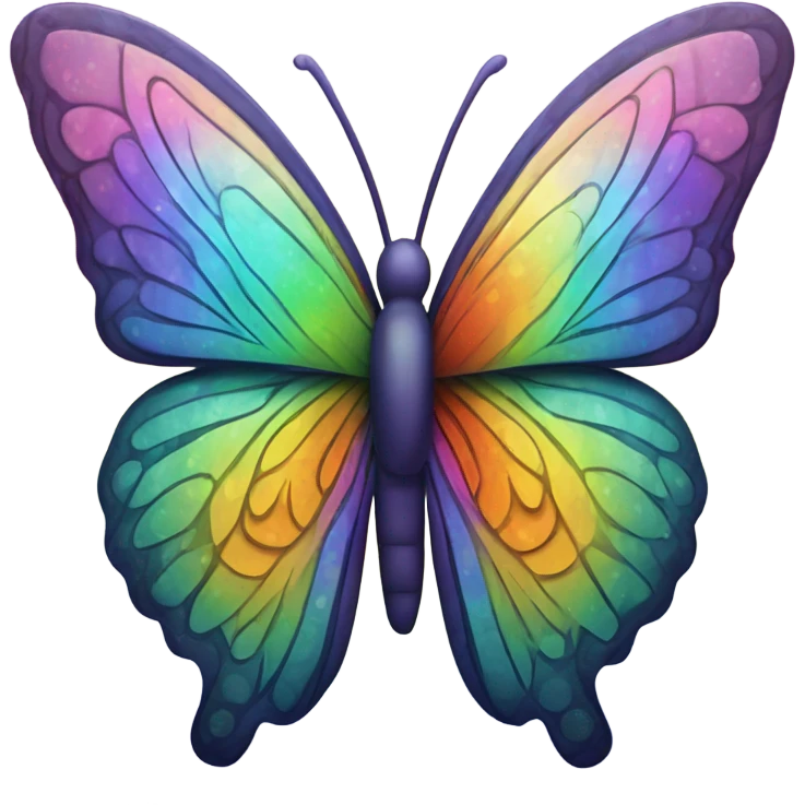 rainbow butterfly  emoji