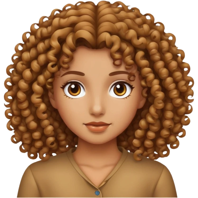 Curly hair girl  emoji