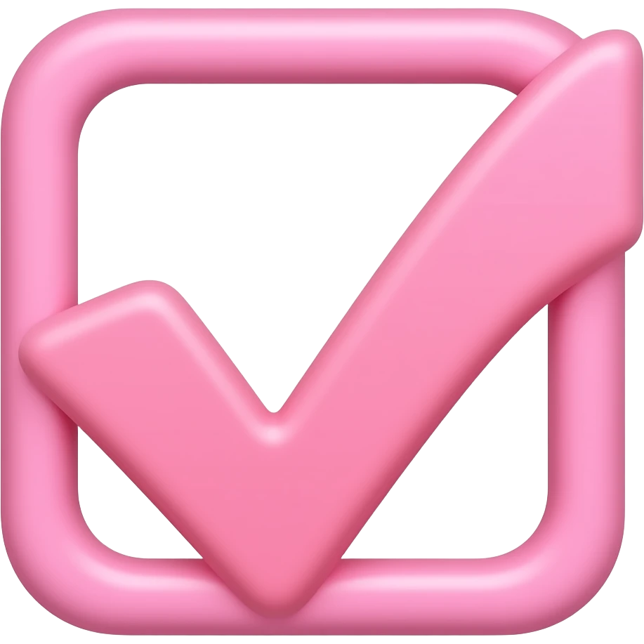 Make a pink verified emjoi emoji