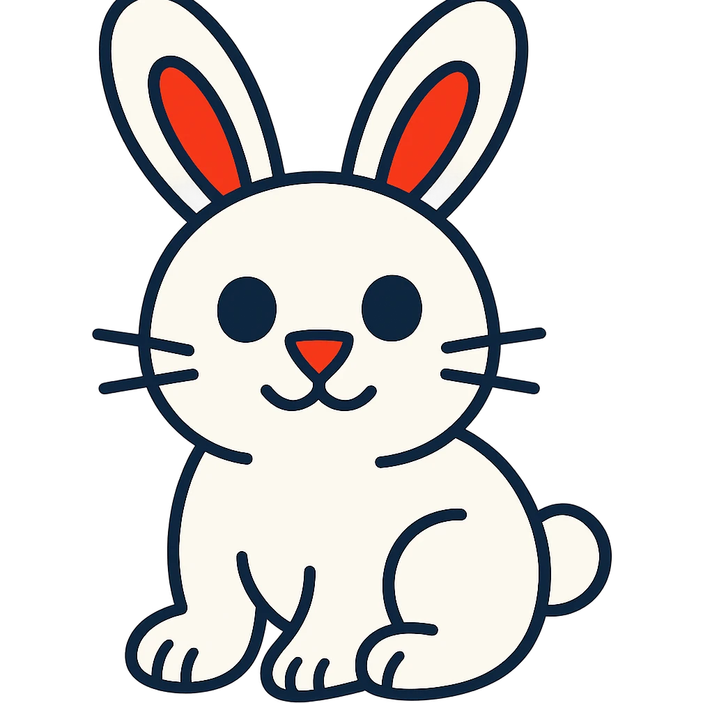 white rabbit emoji