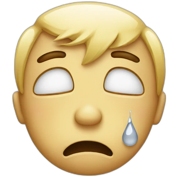 Sad emoji with tears emoji