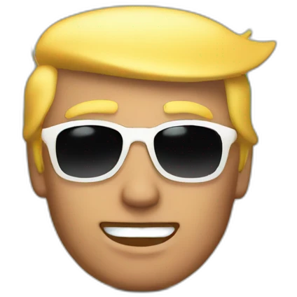 Trump a la plage emoji