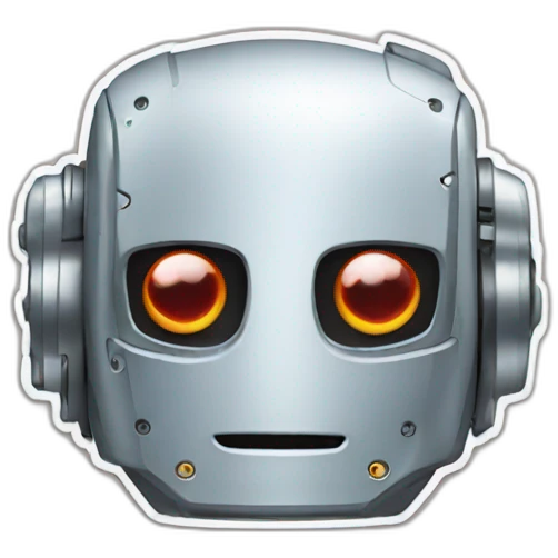 robot face sticker emoji