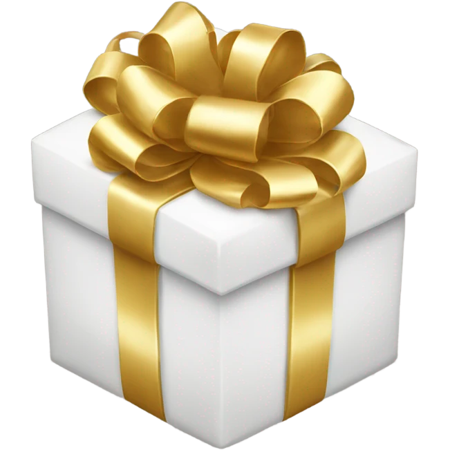 white present with gold bow emoji