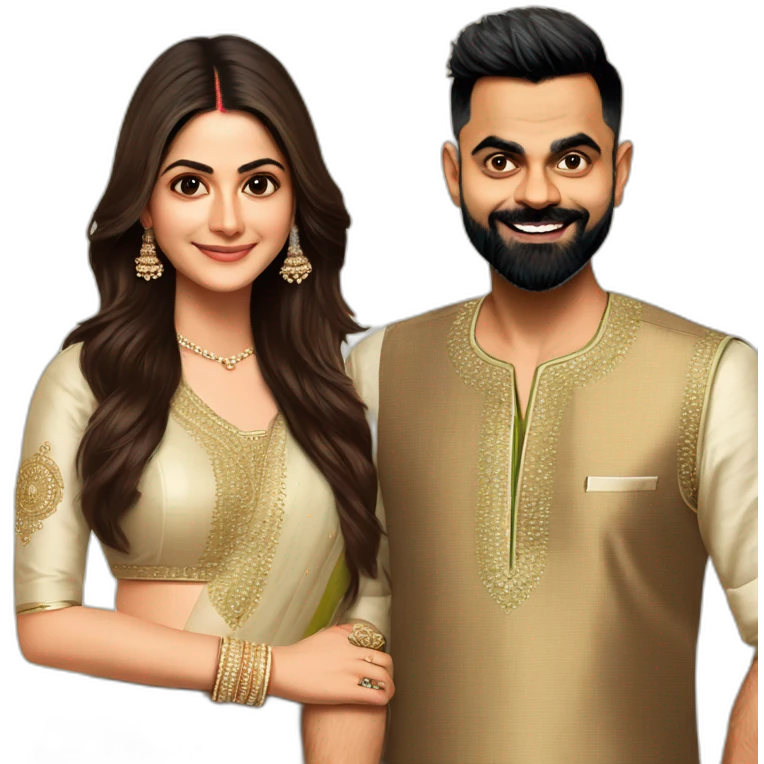 virat kohli and Anushka Sharma emoji