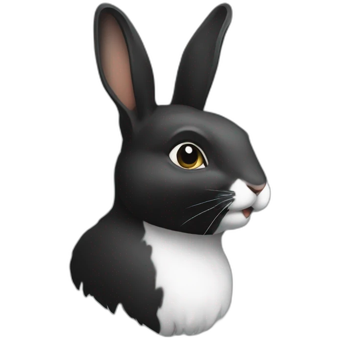 Lapine noir emoji