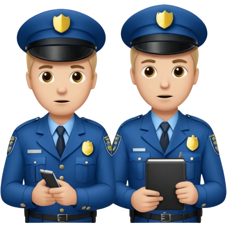 show two british policemen, with one who looks like Nicolas Angel from Hot Fuzz holding a notebook, pointing at the other and saying "what he said" emoji