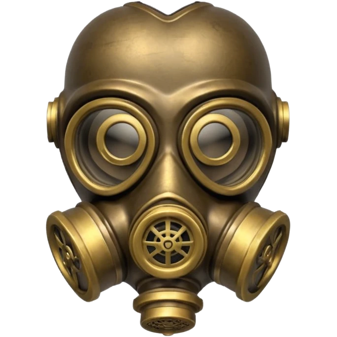 Death Korps Of Krieg Gas Mask Heart Steampunk Clone Army style love heart emoji