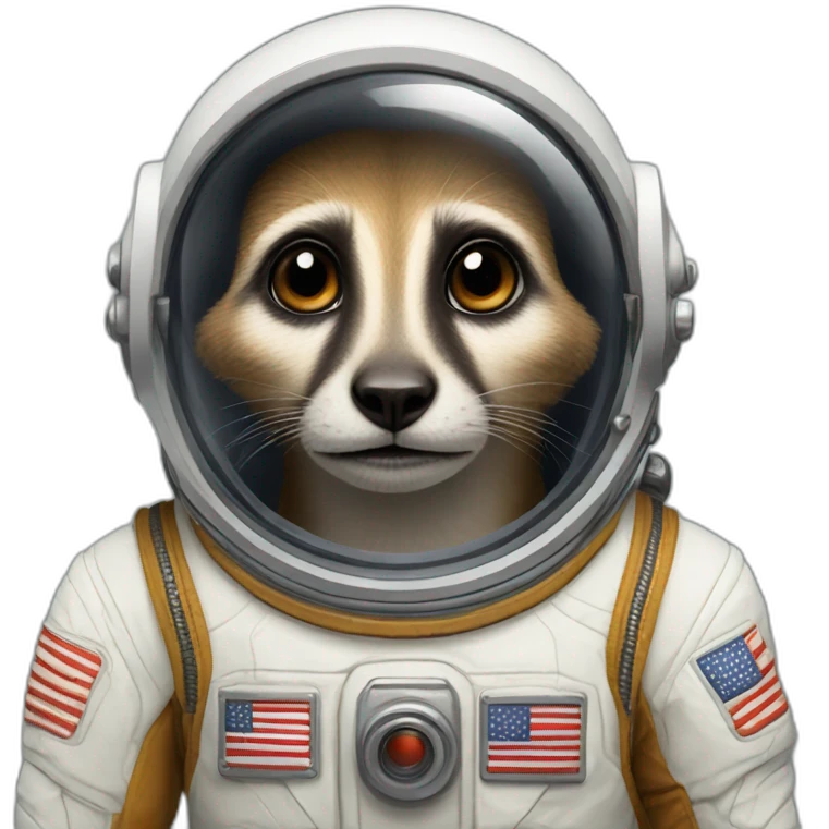 Suricate astronaute emoji