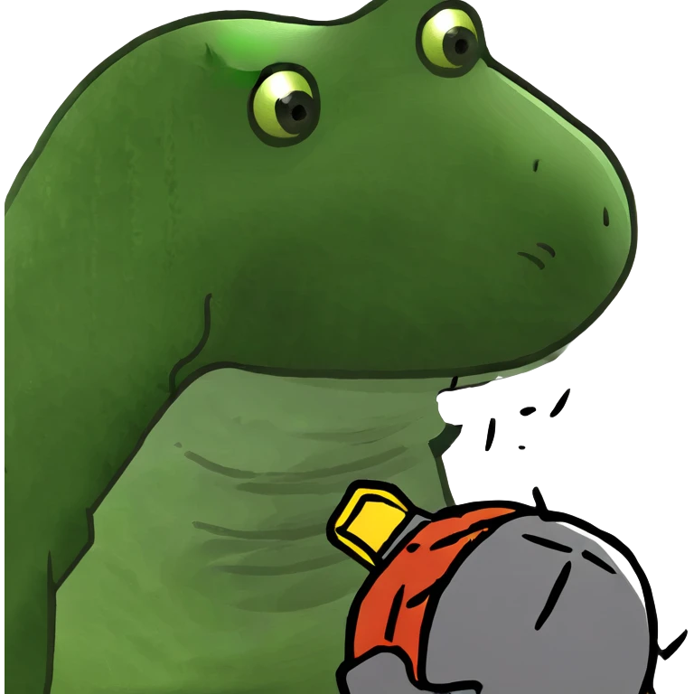 Cocodrile with a bomb emoji