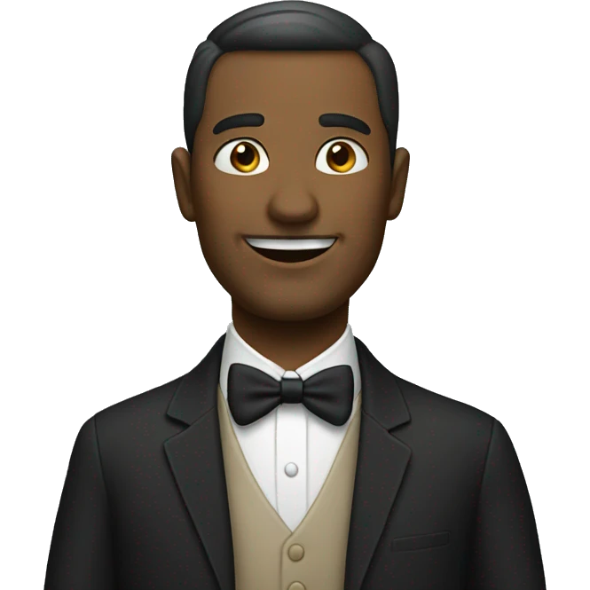 Gentleman, white man emoji