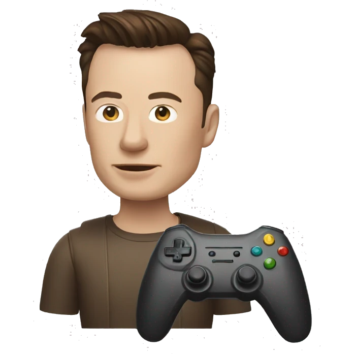 Elon Musk Playing Video Game emoji