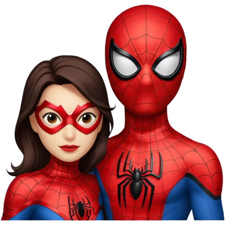 spider man and spider women emoji