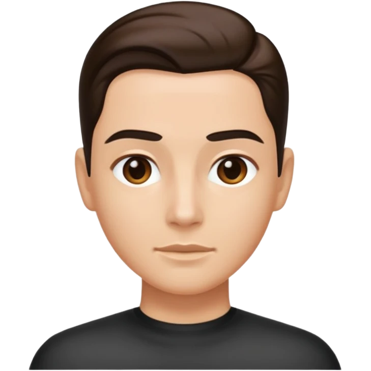 Slicked back hair emoji